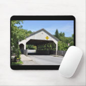 Gecodeerde brug Quechee Gorge, Vermont - Mousepad Muismat (Met muis)