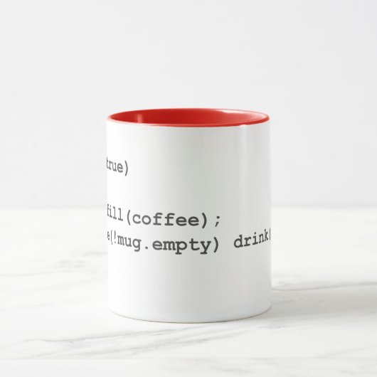 Gecodeerde instructies - koffie mok (Midden)