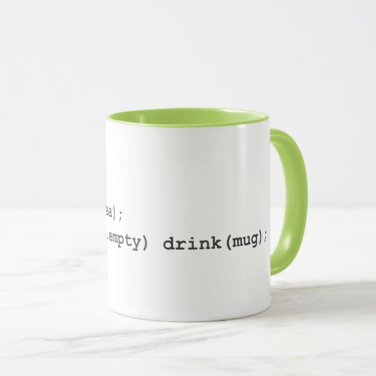 Gecodeerde instructies - thee mok (Voorkant rechts)