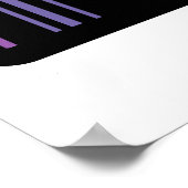 Gecodeerde Kleuren – Barcode Kunst Poster (Hoek)