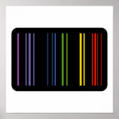 Gecodeerde Kleuren – Barcode Kunst Poster (Voorkant)
