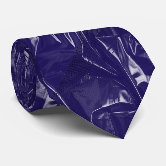 Gecodeerde Plastic CPC001A.DBlue BG Stropdas (Opgerold)