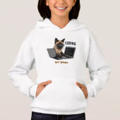 Gecodeerde Siamese Kat Cartoon (Voorkant)