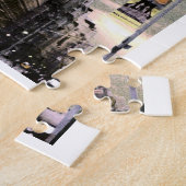 Gecoloriseerde platte ijzerbouw Puzzle Legpuzzel (Zijkant)