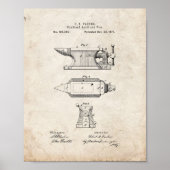 Gecombineerd aambeeld- en gezichtspatroon - Oude l Poster (Voorkant)