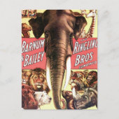 Gecombineerd Barnum en Bailey en Ringling Bros - E Briefkaart (Voorkant)