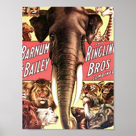 Gecombineerd Barnum en Bailey en Ringling Bros - E Poster (Voorkant)