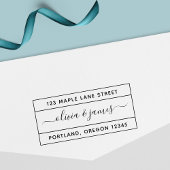 Gecombineerd Calligrafiesuscens Couponadres terugg Zelfinktende Stempel