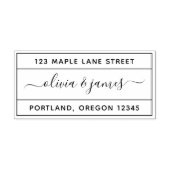 Gecombineerd Calligrafiesuscens Couponadres terugg Zelfinktende Stempel (Design)