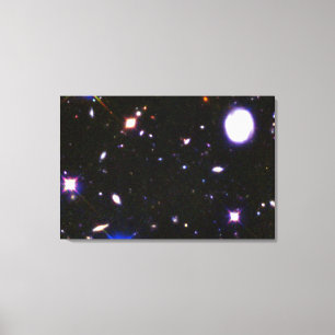 Gecombineerd diep Uitzicht van infrarood en zichtb Canvas Afdruk