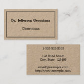 Gecombineerd, eenvoudig Visitekaartje voor Obstetr (Voorkant / Achterkant)