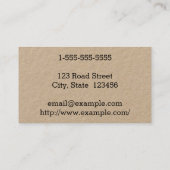 Gecombineerd, eenvoudig Visitekaartje voor Obstetr (Achterkant)