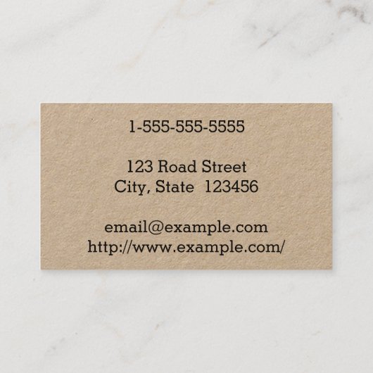 Gecombineerd, eenvoudig Visitekaartje voor Obstetr (Achterkant)