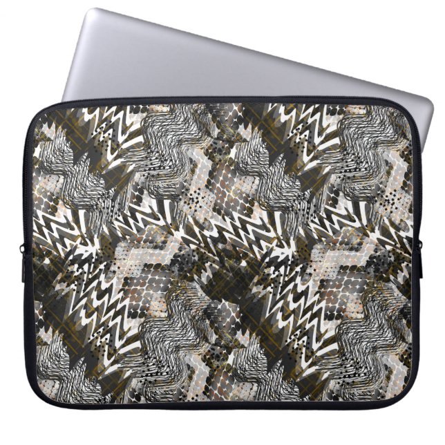 Gecombineerd, etnisch, Afrikaans. Laptop Sleeve (Voorkant)