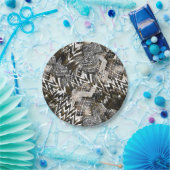 Gecombineerd, etnisch, Afrikaans. Papieren Bordje (Feest)