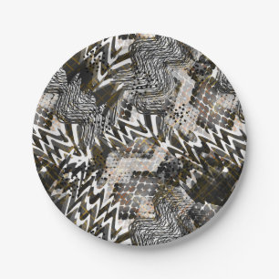 Gecombineerd, etnisch, Afrikaans. Papieren Bordje