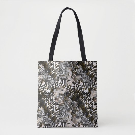 Gecombineerd, etnisch, Afrikaans. Tote Bag (Voorkant)