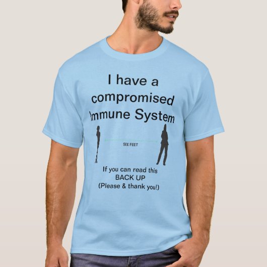 Gecombineerd immuunsysteem Back-up van TShirt (Voorkant)