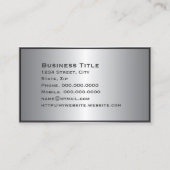 Gecombineerd Silver Shine Corporate Visitekaartje (Achterkant)