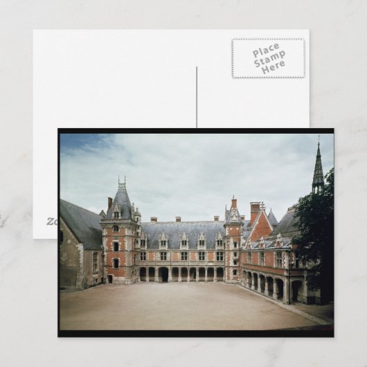 Gecombineerde behandeling van Louis XII Wing, 1498 Briefkaart (Voorkant / Achterkant)