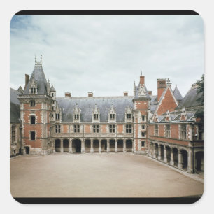 Gecombineerde behandeling van Louis XII Wing, 1498 Vierkante Sticker