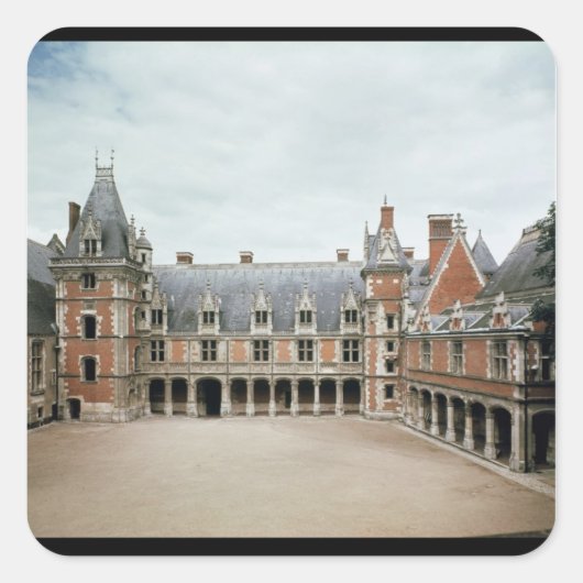 Gecombineerde behandeling van Louis XII Wing, 1498 Vierkante Sticker (Voorkant)