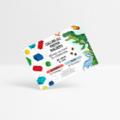 Gecombineerde Dinosaur & Bouwstenen Verjaardag voo Kaart