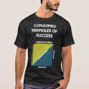 Gecombineerde driehoeken van Succes - Silicon Vall T-shirt