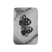 Gecombineerde en tragische theater jester maskers badmat (Voorkant Verticaal)