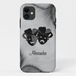Gecombineerde en tragische theater jester maskers Case-Mate iPhone case
