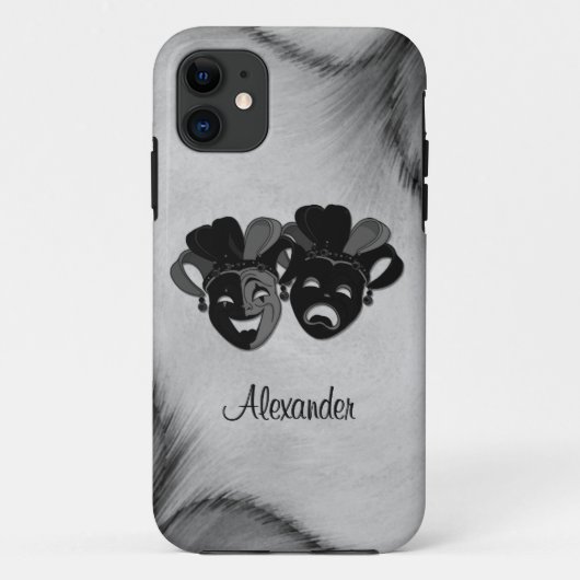 Gecombineerde en tragische theater jester maskers  Case-Mate iPhone case (Achterkant)