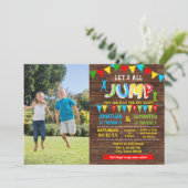 Gecombineerde sprinkhondspringen kaart (Staand voorkant)