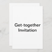 Gecombineerde uitnodiging (Voorkant / Achterkant)