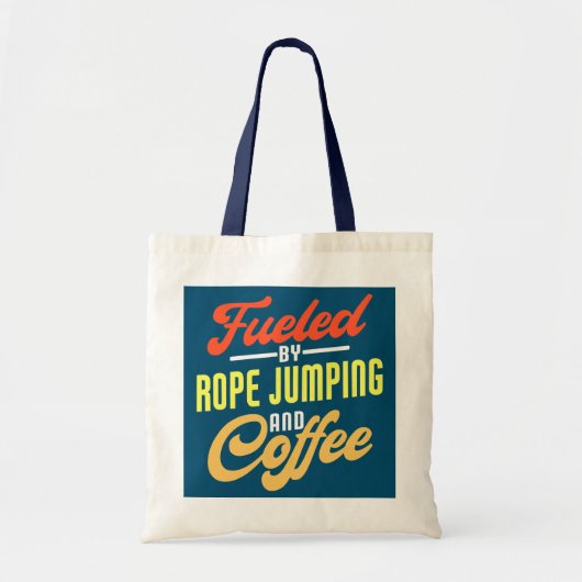 Gecompenseerd door Rope Jumping en Coffee Funny Ro Tote Bag (Voorkant)