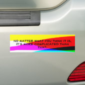 Gecompliceerd Bumpersticker (Op auto)
