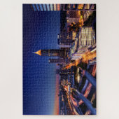 Gecompliceerde Atlanta Night Traffic Cityscape Legpuzzel (Verticaal)