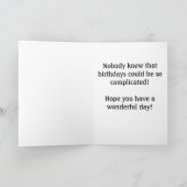 'Gecompliceerde' Donald Trump-verjaardagskaart Kaart (Binnen)