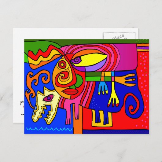 "gecompliceerde natuur " briefkaart (Voorkant / Achterkant)