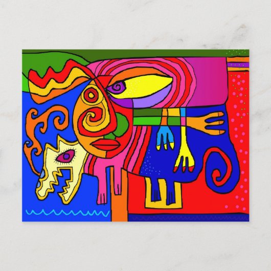 "gecompliceerde natuur " briefkaart (Voorkant)