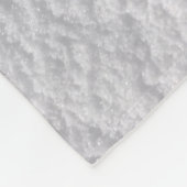 Gecompliceerde sneeuwtextuur fleece deken (Hoek)