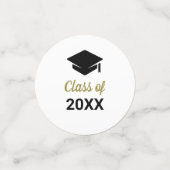 Geconcentreerd Afstudeerder klasse van elk jaar va Confetti (Kleine voorkant)