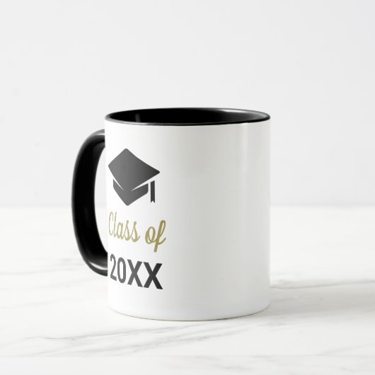 Geconcentreerd Afstudeerder klasse van elk jaar va Mok (Voorkant links)