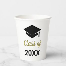 Geconcentreerd Afstudeerder klasse van elk jaar va Papieren Bekers
