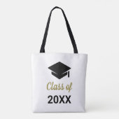 Geconcentreerd Afstudeerder klasse van elk jaar va Tote Bag (Achterkant)