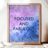 Geconcentreerd en Beeldt het Citaat van de Waterve Poster