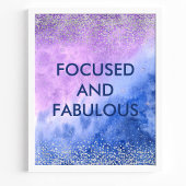 Geconcentreerd en Beeldt het Citaat van de Waterve Poster