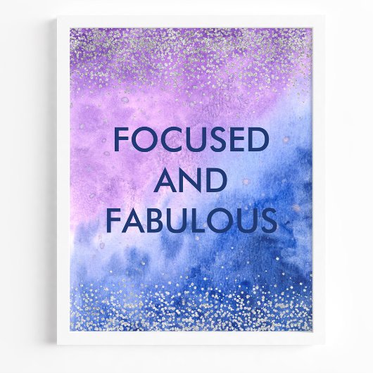 Geconcentreerd en Beeldt het Citaat van de Waterve Poster