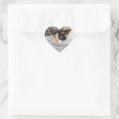 Geconcentreerd hartkleverteken hart sticker (Tas)