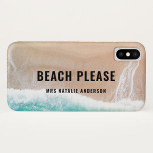 Geconcentreerd strandbekken zomer grappige typogra Case-Mate iPhone case