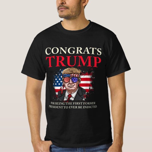 Geconcentreerd Trump Indicator Funny Trump T-shirt (Voorkant)